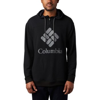 Columbia Lodge French Terry, Sudaderas Con Capucha Negros Grises Para Hombre | 249356-GAQ